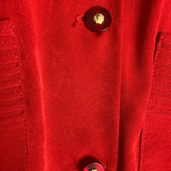 Vintage Red Secretary  Dress Belted Church Business SIZE 12| Charles Caroll - Picture 12 of 12